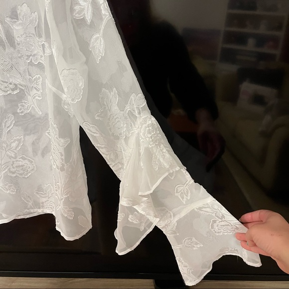 Nordstrom Wild Pearl Sheer Blouse - Picture 5 of 6